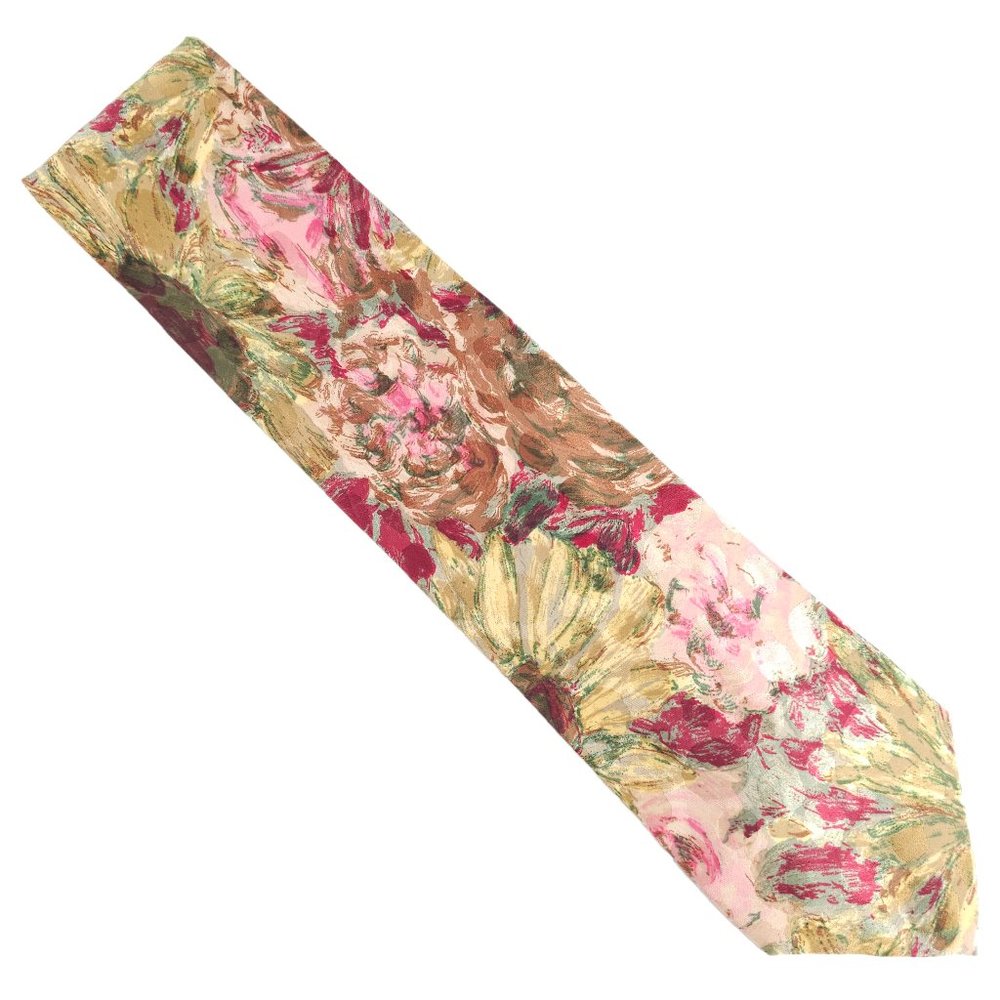 Zanzara Men Tie 100% Sik Floral Multicolor 58x4 - NWOT